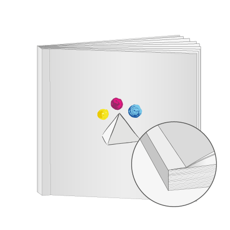 Broschüren Klebebindung Quadrat