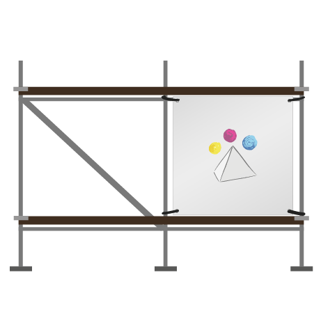 Gerüstbanner | B 200 cm x H 206 cm | einseitig bedruckt